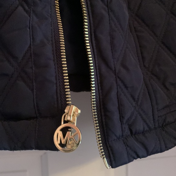 Medium Navy Blue Michael Kors Down Coat - Picture 5 of 6
